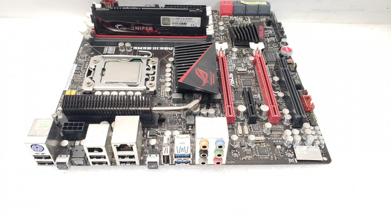 Asus Rampage III Gene Board with Core I7-960 3.2GHz, 4GB DDR3, No I/O Back cover/Heat sink/Fan