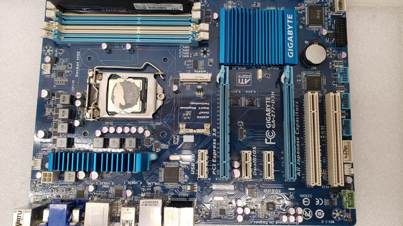 Gigabyte GA-Z77-D3H LGA1155 with Core I5-3550 3.3GHz, 4GB RAM, I/O Back Cover, No Heatsink/Fan