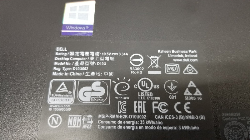Dell Optiplex 3050 i3-7100T @ 3.40ghz / 4gb ram / see notes