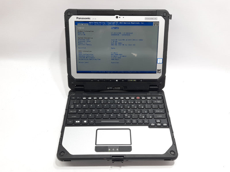 Panasonic ToughBook CF-20, CORE m5-6Y57 1.1GHz 8GB DDR3, No HDD, No HDD Connector (READ)