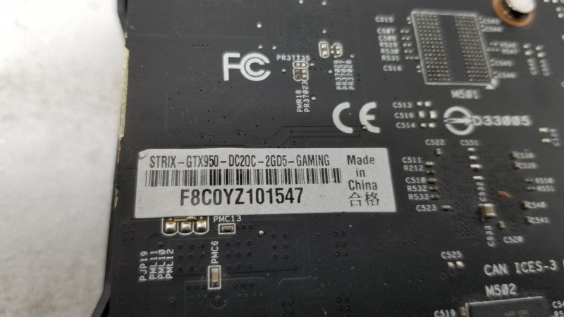 Strix GTX950 DC20C 2GB DDR5 Gaming Graphics Card