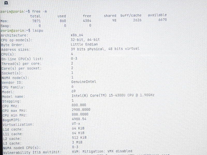 Surface Pro 2 1601 i5-4300U @ 2.5GHz 8GB RAM - SSD Failure