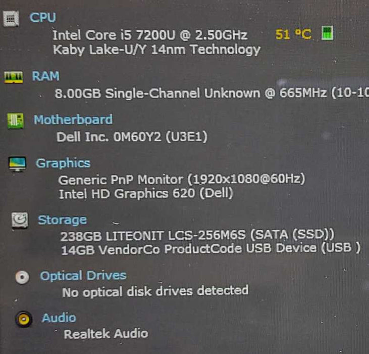 Dell Inspiron 13-5378 i5-7200U 2.5GHz 8GB RAM 256GB SSD 13.3\\"