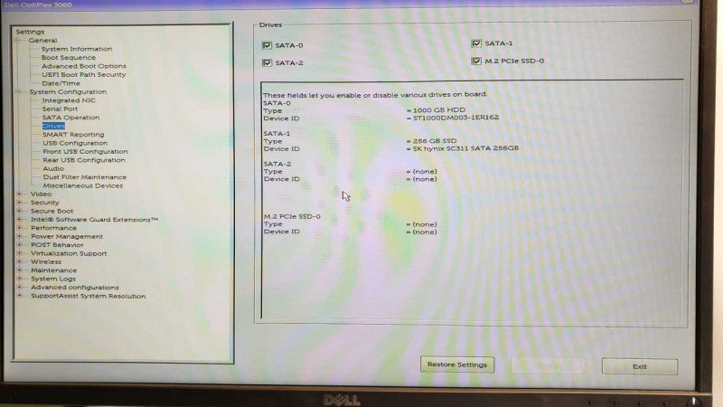 DELL OPTIPLEX 3060, Core i5-8500T 3.0GHz 6C, 8GB DDR4, 256GB SSD and 1TB HDD
