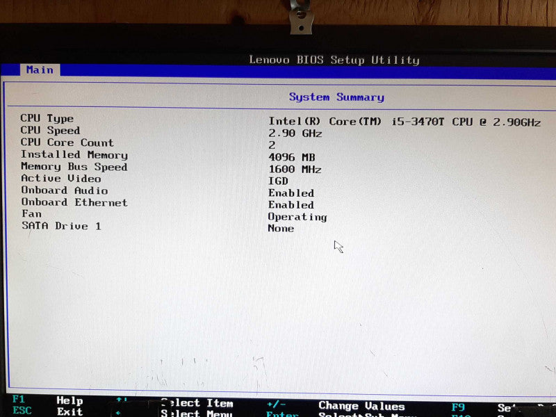 Lenovo ThinkCentre M92q i5-3470T @ 2.9GHz 4GB RAM -NO HDD/Caddie