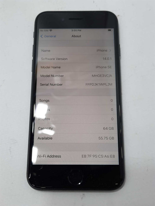 Apple iPhone SE (2021) 64GB, Unlocked