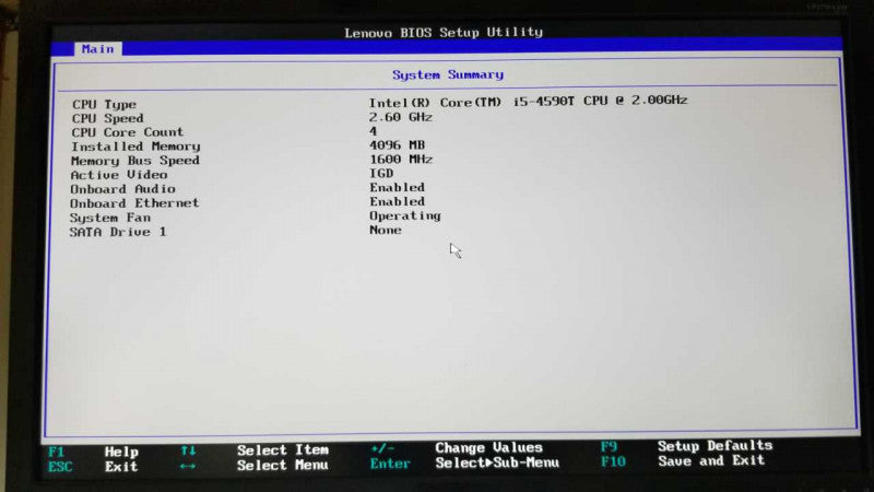 Lenovo Thinkcenter M73 I5-4590T @ 2.00ghz / 4gb ram / see notes