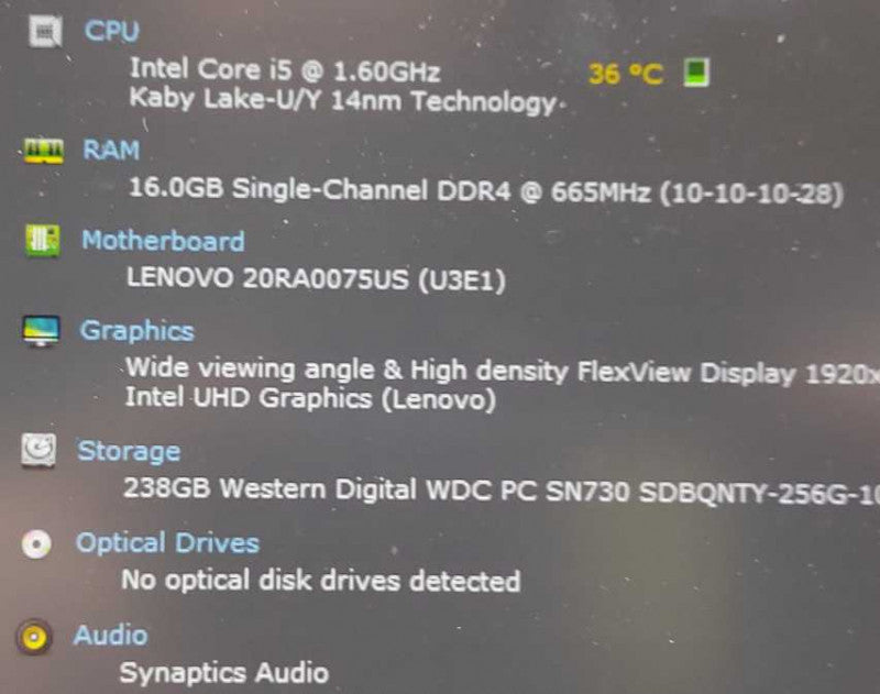 Lenovo ThinkPad E14 i5-10210U 1.6GHz 16GB RAM 256GB SSD 14\\"