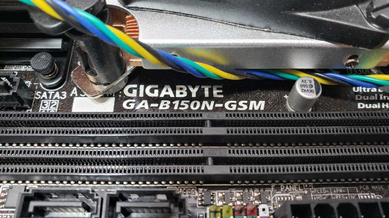 Gigabyte GA-B150N-GSM Desktop board with Core I3-6100 3.7GHz, No RAM/HDD/IO-Back Cover