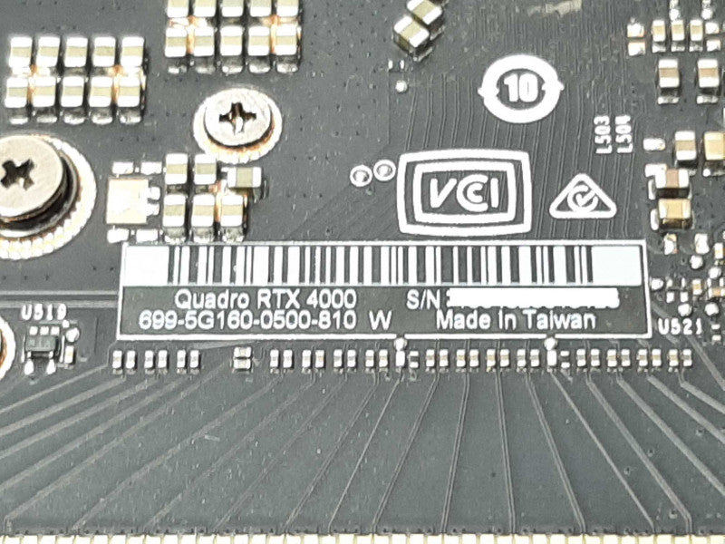 Nvidia QUADRO RTX 4000 8GB DDR6 PCIe x16 3xDP 1x USB-C +