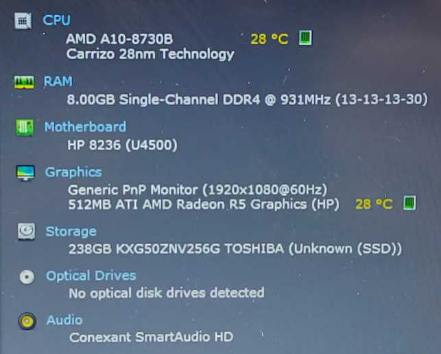 HP EliteBook 745 G4 AMD PRO A10-8730B 2.4GHz 8GB RAM 256GB SSD 14\\"
