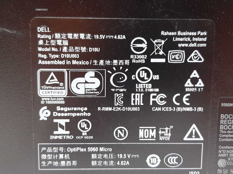 DELL OptiPlex 5060 Mini i5-8500T @ 2.10GHz - NO RAM /Caddie/HDD