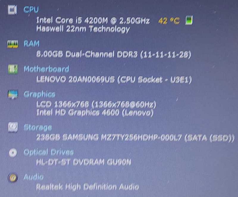 Lenovo ThinkPad T440p i5-4200M 8GB RAM 256GB SSD 14\\"