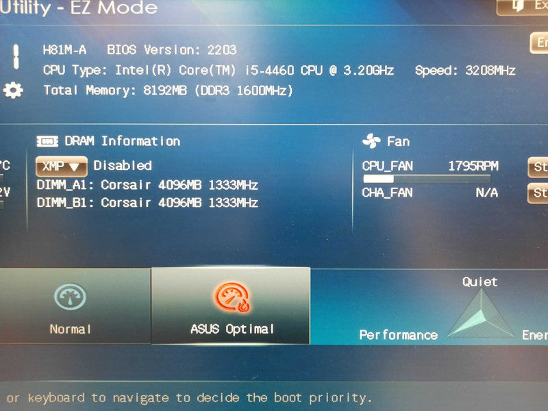 Custom PC, H81M-A, i5-4460 3.2GHz 8GB DDR3
