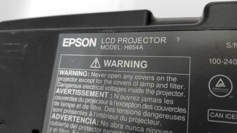 Epson LCD Projector H654A / 720 lamp hours / hdmi