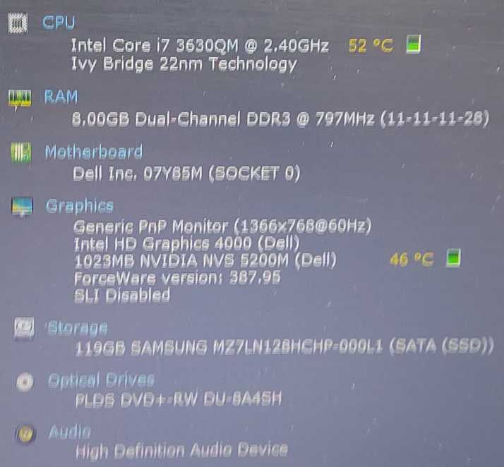 Dell Latitude E6530 i7-3630QM 2.4GHz 8GB RAM 128GB SSD 15.6"