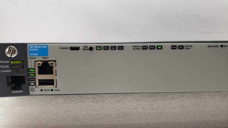HP J9726A 2920-24G 24 Port Managed Gigabit Switch, Factory Reset