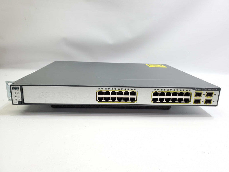 Cisco Catalyst 3750G Series, WS-3750G-24PS-S V06, 24-Port, Gigabit Ethernet Switch _ Factory defaulted )