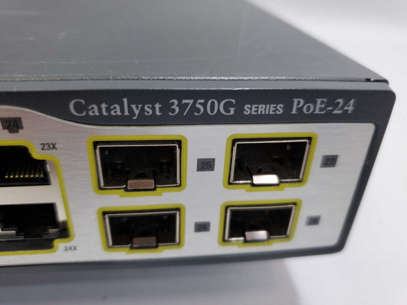 Cisco Catalyst 3750G Series, WS-3750G-24PS-S V06, 24-Port, Gigabit Ethernet Switch _ Factory defaulted )