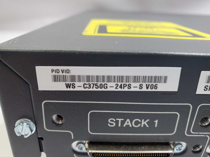 Cisco Catalyst 3750G Series, WS-3750G-24PS-S V06, 24-Port, Gigabit Ethernet Switch _ Factory defaulted )