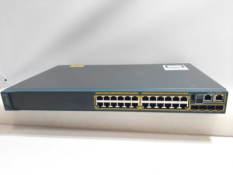 Cisco WS-C2960S-24TS-L Catalyst 2960S 24 GigE Port, 4 x SFP LAN Base Switch, FACTORY RESET