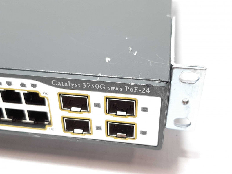 Cisco Catalyst 3750G PoE-24 24-Port Gigabit Ethernet Switch WS-C3750G-24PS