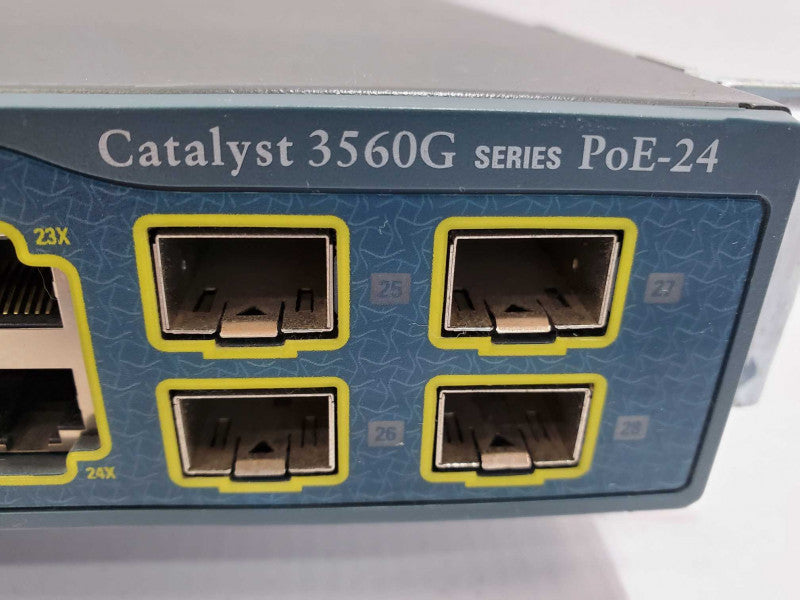 Cisco Catalyst WS-C3560G-24PS-S V06, 24-Port PoE 4x SFP Gigabit Switch _ Factory defaulted )
