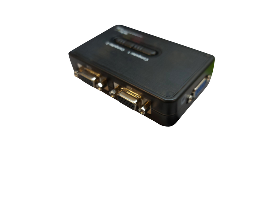 2 Port Black USB KVM Switch Kit SV211KUSB with Audio and Cables