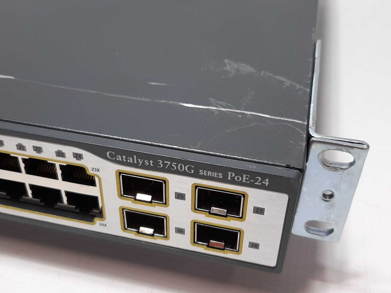 Cisco Catalyst 3750G PoE-24 24-Port Gigabit Ethernet Switch WS-C3750G-24PS