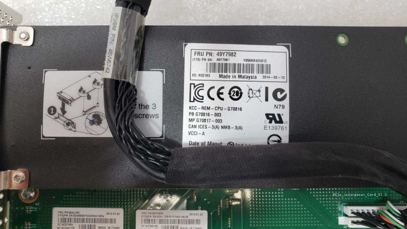 IBM 49Y7982 X520 10GbE SFP+ Dual Port HBA Adapter Card w/ 00FK895 00AL292