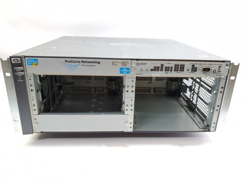 HP J8697A ProCurve switch 5406zl w/ J8712A Power Supply 6x Open Bays +Rack Ears _ Power-on Tested )