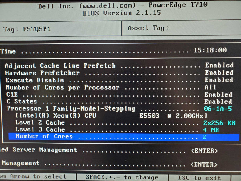 Dell PowerEdge T710, E5503 2.0GHz, 12GB DDR3, PERC 6/i Controller