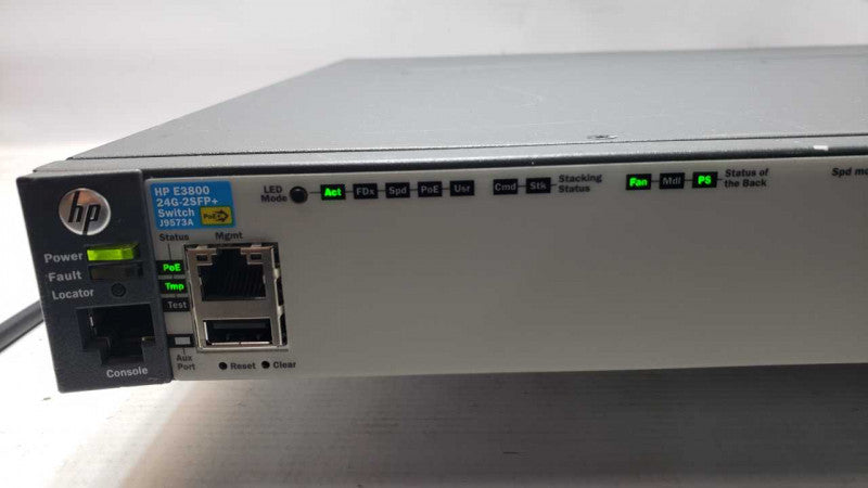 HP ProCurve E3800 24G-2SFP+ 24-Port Gigabit PoE+ Switch J9573A, Factory reset