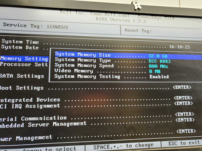 Dell PowerEdge T310, Xeon X3450@2.67GHz, 32GB DDR3, No RAID, 2xPSU, 4x3.5\\" )