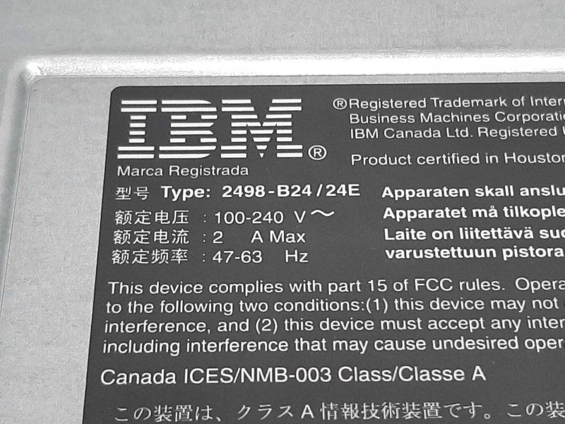 IBM 249824E 24-Port Fibre Channel Switch 8GB SAN Switch 2498-B24/24E