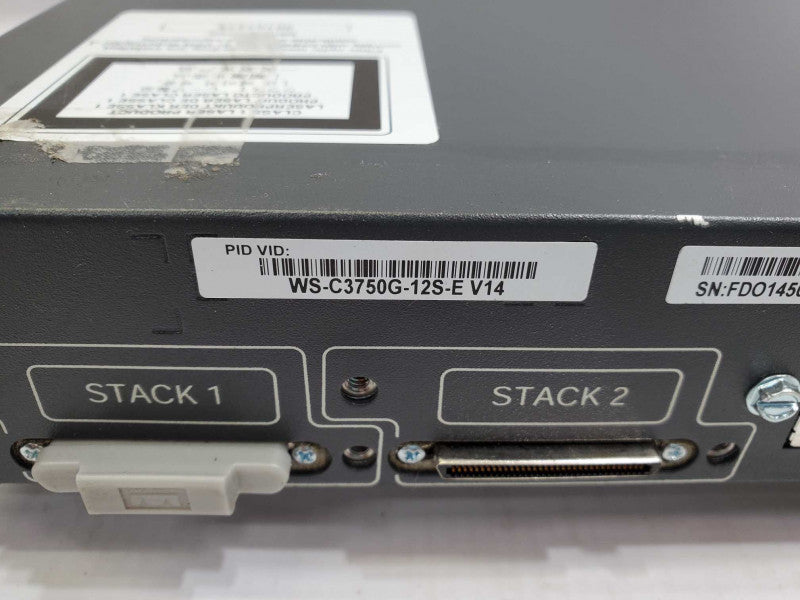 Cisco Catalyst 3750G WS-C3750G-12S-E V14 12-Port SFP Managed Gigabit Switch )