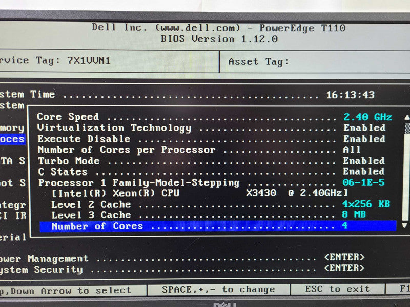 Dell PowerEdge T110 Xeon X3430 @ 2.40Ghz 2GB No HDD No RAID