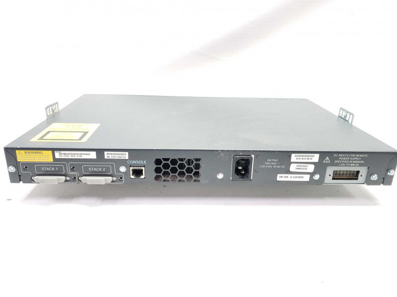 Cisco 3750 - WS-C3750-48TS-S 48 Port Gigabit Managed Switch With Mounting Brackets