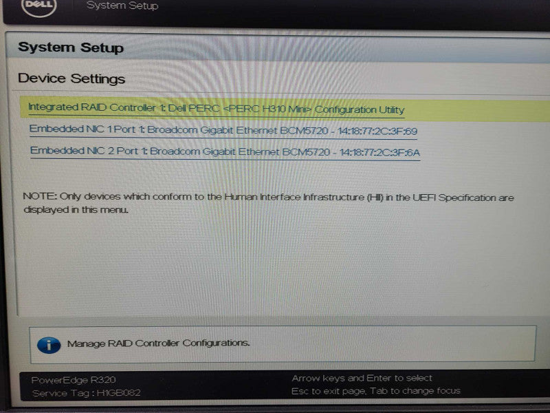 Dell PowerEdge R320 Xeon E5-2407 @ 2.20Ghz 32GB PERC H310 Mini 4x 3.5\\" 1x PSU