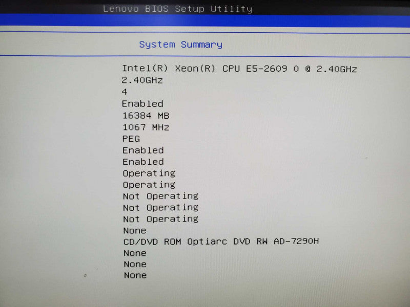 Lenovo S30 Workstation E5-2609 2.4GHz 16GB DDR3 No HDD