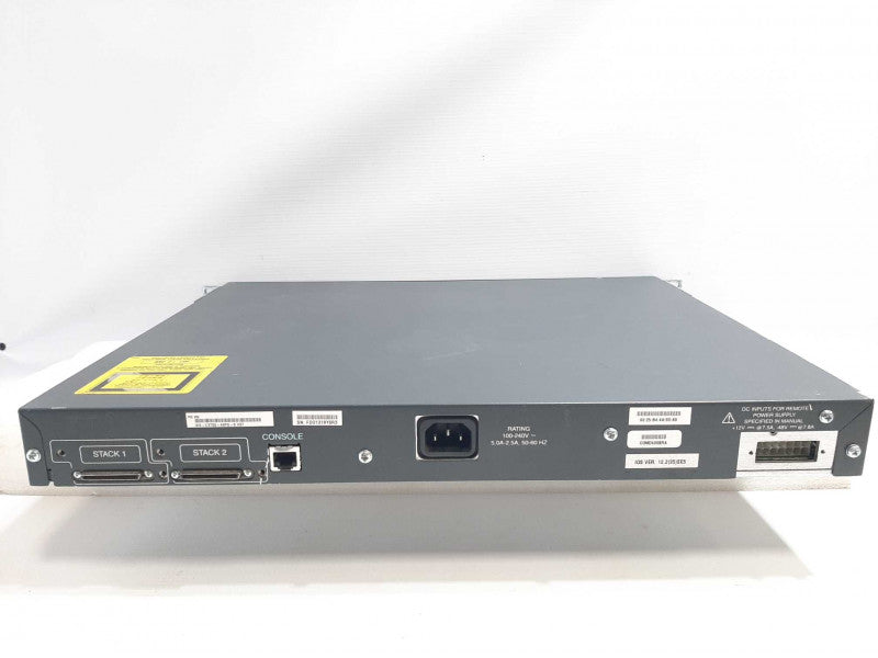 Cisco WS-C3750-48PS-S 3750 48 10/100 Ethernet Ports 4 SFP PoE Catalyst Switch FACTORY RESET~