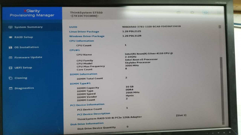 Lenovo Thinksystem ST550 Xeon Silver 4110 @ 2.10ghz / 32gb ram / see notes #