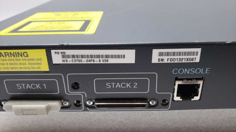 Cisco WS-C3750-24PS-S V08 Managed PoE Fast Ethernet Switch _