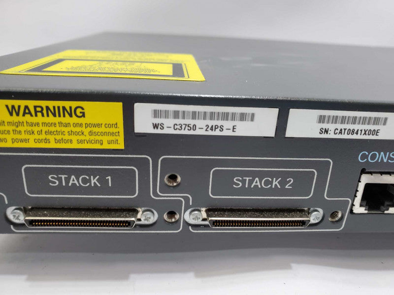 Cisco Catalyst 3750 Series WS-C3750-24PS-E 24-Port PoE Fast Ethernet Switch )