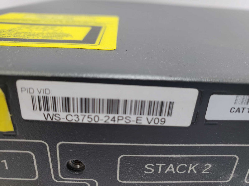 Cisco Catalyst 3750 Series WS-C3750-24PS-E 24-Port PoE Fast Ethernet Switch )