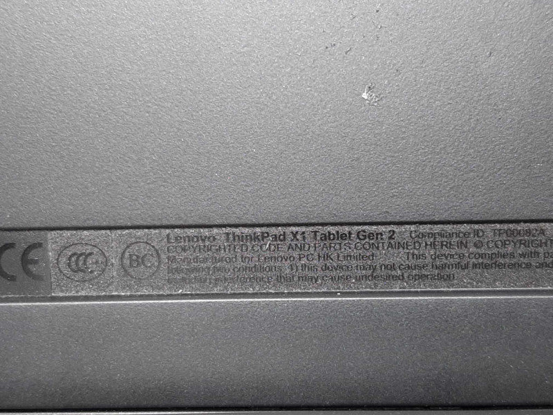 Lenovo ThinkPad X1 Tablet 2nd Gen 13\\" Touch i5-7Y57 1.2Ghz/8GB, 240GB SSD ~