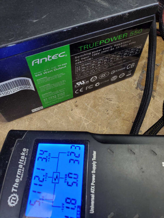 Antec TP-550 Truepower 550W 550 ATX Switching Power Supply _ Tested )