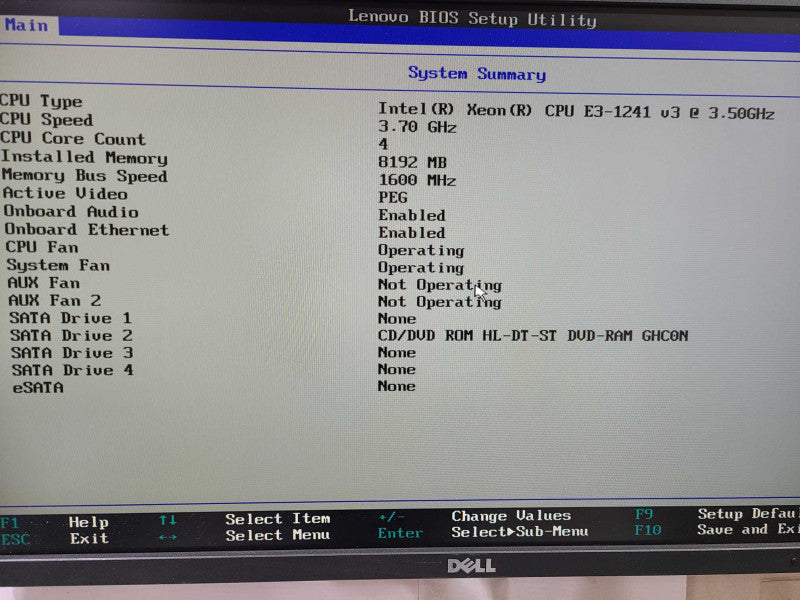 Lenovo Thinkstation P300 Xeon E3-1241 v3 @ 3.50Ghz 8GB No HDD [