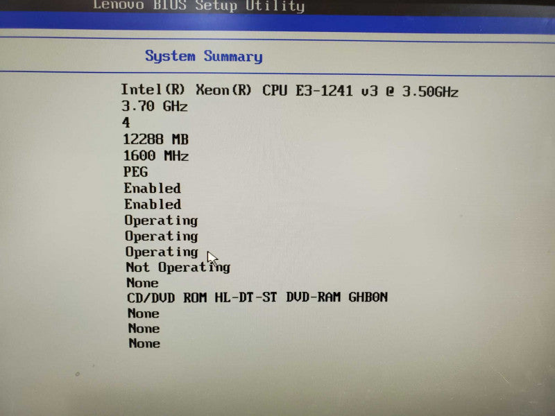 Lenovo ThinkStation P300, E3-1241 v3 3.5GHz 12GB DDR3 No HDD |
