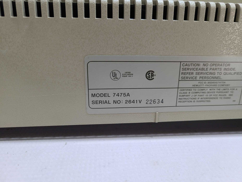 HP - Agilent 7475A Plotter 2641V10322 For Parts Untested [